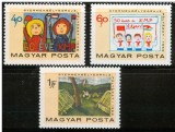 Ungaria, desene copii, pionieri, 1968, MNH, Nestampilat