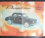 Pliant Broșură Tehnică Renault Dauphine print original