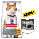 Cumpara ieftin Hill&amp;#039;s Science Plan Feline Young Adult Sterilised Cat Chicken 10kg + Tickless Pet GRATUIT, Hill&#039;s