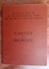 QW13 6 - 1960 - Carnet de membru - Uninunea de cultura fizica si sport din RPR, Documente
