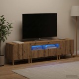 Cumpara ieftin Set de 3 piese pentru TV cu LED DELFT Stejar Artizanal