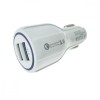 Incarcator auto rapid Qualcomm QC 3.0, 2 x USB, 36W, 3.1A, alb, Oem