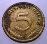 7.271 GERMANIA 5 REICHSPFENNIG 1938 G