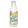 Sticlă Apă, Model Lăm&acirc;i, Capacitate 1L, Transparent, Multicolor, Oem