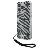 Husa pentru iPhone 16 Pro Max - Karl Lagerfeld IML Luxury (KLHCP16XHZBPKCCK) - Zebra Pattern&amp;Cord