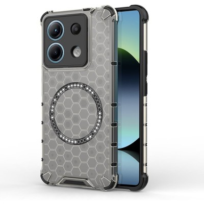 Husa transparenta Xiaomi Redmi Note 14S Techsuit HoneyComb Shield MagSafe, negru foto