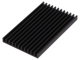 Radiator extrudat cu aripioare neagră FISCHER ELEKTRONIK L75mm W45mm H6mm
