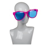 Ochelari Deghizare, Cyrax, Marime Exagerata, din Plastic, 26 x 9 cm, Roz