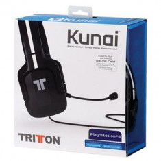 Casti Gaming Tritton Kunai Ps4/Ps3/Psp/Ps Vita Negru foto