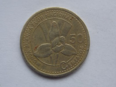 50 CENTAVOS 2001 GUATEMALA foto