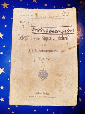 C84-KUK Telefon-Telegraf Viena 1912 Centrul Artileriei Imperiale. foto