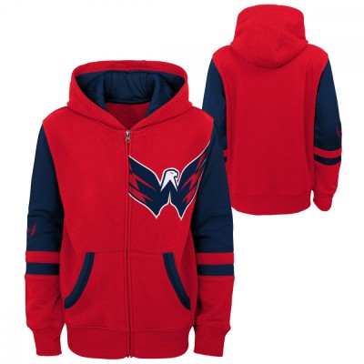 Washington Capitals hanorac cu glugă pentru copii faceoff colorblocked fleece full-zip - Dětsk&amp;eacute; M (10 - 12 let) foto