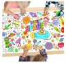 Poster Gigant de Colorat pentru Copii , Tematica Spatiala, 80x183 cm, Activitate Creativa pentru Petreceri si scoala