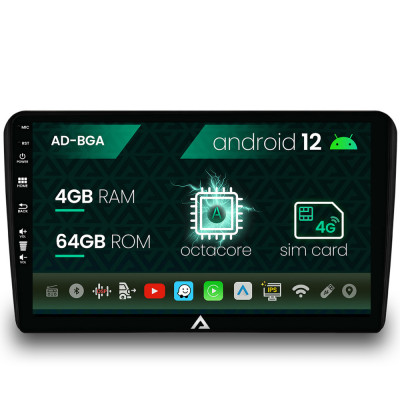 Navigatie Audi A3 S3 RS3, Android 12, A-Octacore 4GB RAM + 64GB ROM, 9 Inch - AD-BGA9004+AD-BGRKIT424 foto