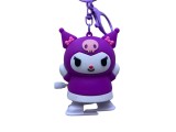 Jucarie breloc Kuromi-Hello Kitty cu cheita