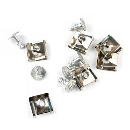 Set fixare scut motor BMW seria 5 01.1904, seria 7 04.1901, seria 7 09.2004/01.2008; set 18 buc, fixare scut sub motor, cutia de viteze, 51718218852