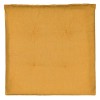 Perna Scaun Galben Muștar 40x40cm Bumbac Poliester, Fără Fermoar, Cu Șireturi Fixare