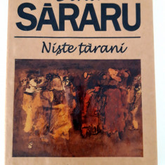 Dinu Sararu carte cu autograf Niste Tarani
