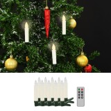 Cumpara ieftin Lum&acirc;nări LED wireless cu telecomandă 10 buc. alb cald