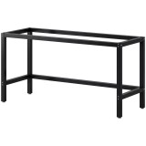 HOMCOM Cadru Picioare pentru Masă din Oțel, Structură Monobloc, Stil Industrial, Capacitate 250 kg, 150x50x81.5 cm, Negru | Aosom Romania