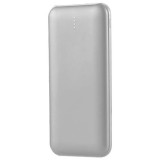 Power bank 10000mah cu cablu 30cm tip c - argintiu