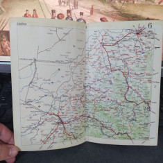 Oradea, Carei, Șimleul Silvanei, Zalău, Satu Mare, hartă color circa 1930,109