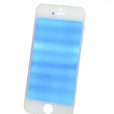 Geam sticla + OCA iPhone 5s + Rama, White