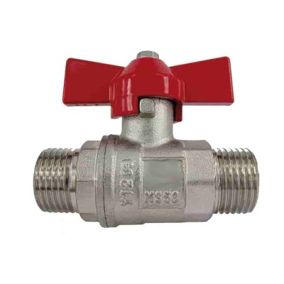 Robinet sferic 1/2 toll, m&amp;acirc;ner fluture, alamă, filet exterior foto