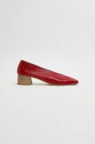 Miista pantofi de piele Bibi culoarea rosu, cu toc drept, MI_5652
