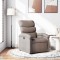 vidaXL Fotoliu rabatabil, gri taupe, material textil
