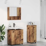 Cumpara ieftin Set de mobilier pentru baie 3 buc. Lemn Vechi 61 x 35 x 64 cm