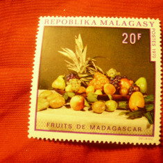 Serie 1 valoare Madagascar 1970 - Pictura - Fructe