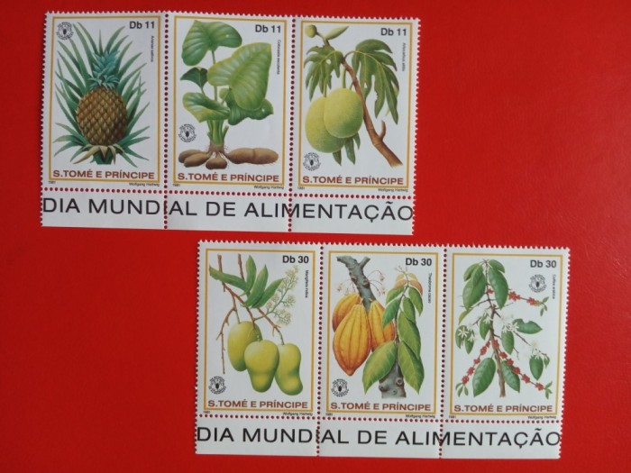 SAO TOME, FRUCTE - SERIE COMPLETĂ MNH