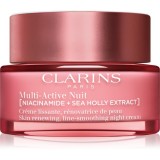 Clarins Multi-Active Night Cream Dry Skin cremă de noapte anti-&icirc;mbătr&acirc;nire pentru piele uscata 50 ml