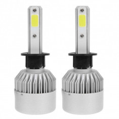 Set 2 LED-uri Auto Techstar® S2, H1, 36w, 4000 Lumeni, 6500K, AUTO, 12-24 Volti, COB, Canbus