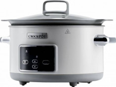 Multicooker Crock-Pot Slow Cooker 5.0L DuraCeramic Saute 220W Alb foto