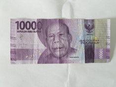 Indonezia 10 000 Rupiah 2016 foto