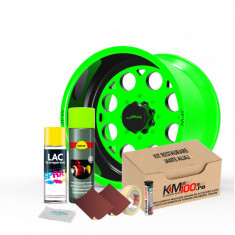 Kit reparatie jante, culoare VERDE FLUORESCENT (V1)