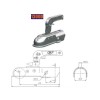 Cupla remorca rotunda Cod:1300D Automotive TrustedCars, Oem