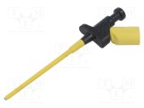 Clips de măsurare cu c&acirc;rlig Hirschmann T&amp;M 4A 60V DC 4mm negru
