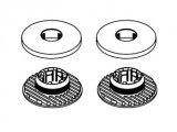 Sistem Fixare Covorase Volvo Bej/Crem - Cleme/Capse Prindere Presuri Auto - 2 Buc.