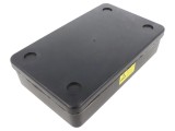 Cutie ESD neagră 202mm x 123mm x 50mm - Ideală pentru ateliere și depozite