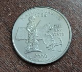 M3 C50 - Quarter dollar - sfert dolar - 2000 - Massachusetts - P - America USA, America de Nord