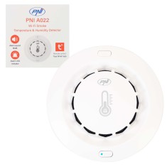 Aproape nou: Senzor de fum, temperatura si umiditate PNI SafeHouse A022 cu Wi-Fi, a