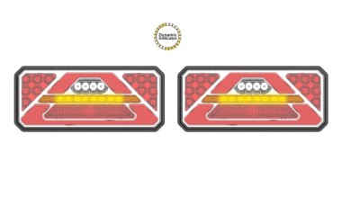 Set Lampi stop camion LED cu semnalizare dinamica SL-5015 12-24V foto