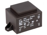 Transformator &icirc;ncapsulat 6VA 230V AC 12V 500mA PCB