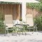 vidaXL Scaune de camping pliante, 2 buc., crem, aluminiu 44306