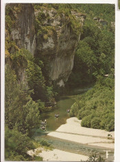 FR2 -Carte Postala - FRANTA -Gorges du tarn - Les Detroits, circulata 1976 foto