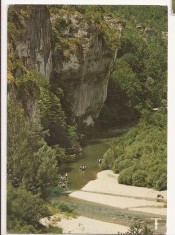 FR2 -Carte Postala - FRANTA -Gorges du tarn - Les Detroits, circulata 1976 foto