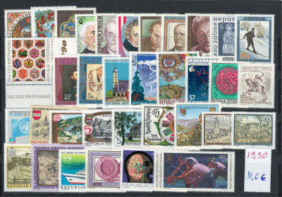 Austria 1990 - an complet nestampilat, MNH foto